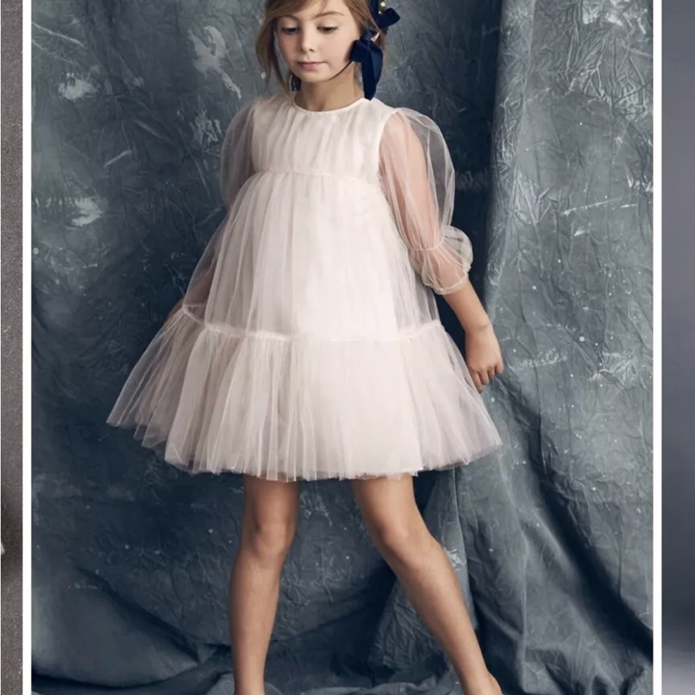 Nellystella Alice Girls Tulle Dress - Orchid Ice Size 10 used ONCE